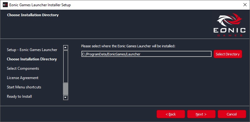 installer step 2