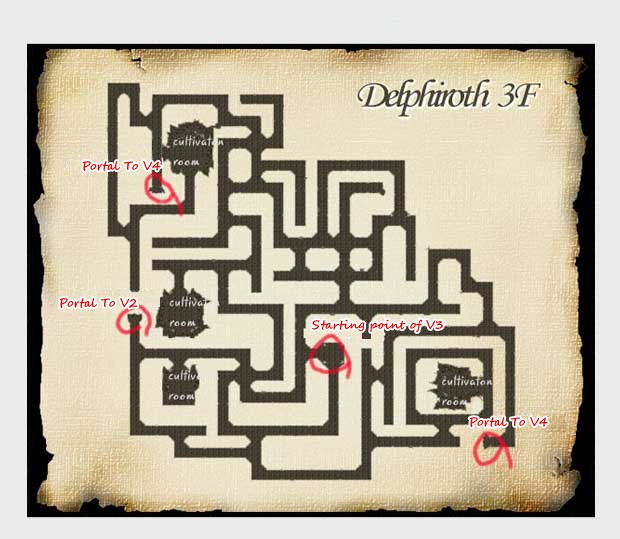 Delphiroth Floor 3 Map