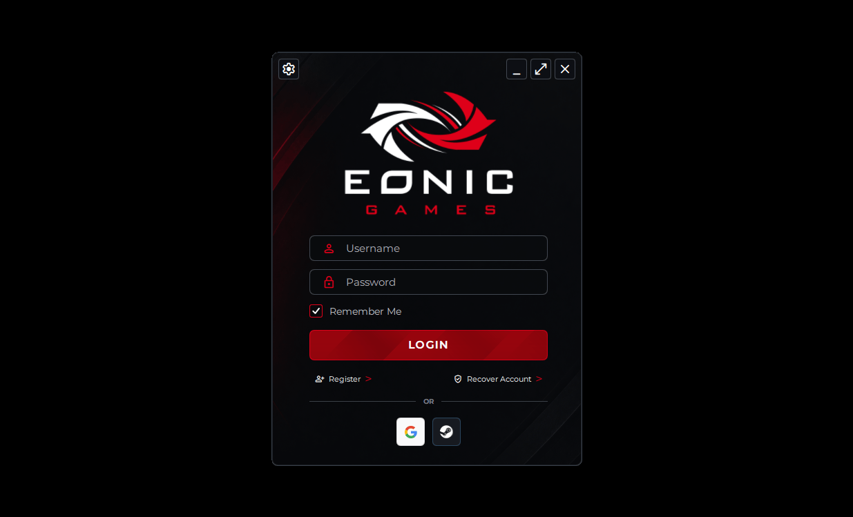 Eonic Games Launcher Preview